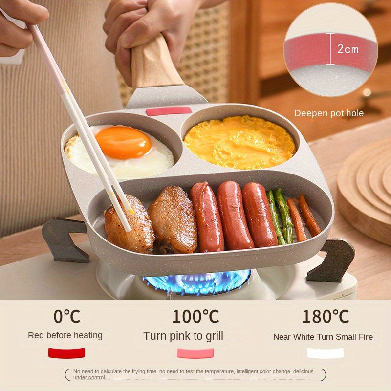 3-in-1 Qolipsiz Omelet Qozon Alüminium Oshxona uchun Non-Stick Non-qarshi Tovoq Non-qarshi Tovoq uchun Non-Stick Non-qarshi Tovoq uchun Non-Stick