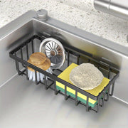 Kitchen Sink Organizer for Sponges Brushes and Towels Plastic Modern Multi-Use