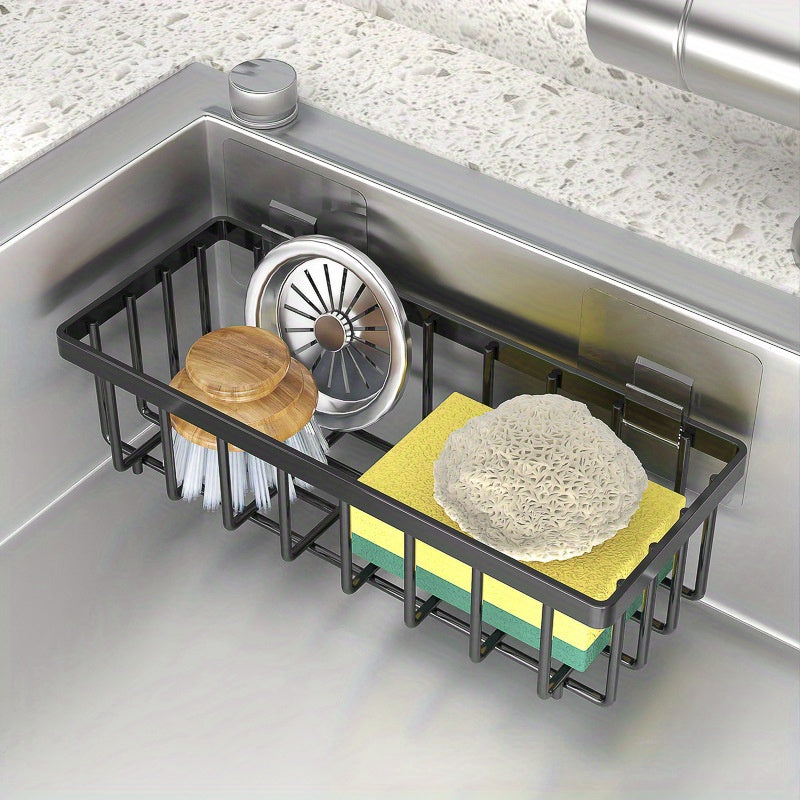 Kitchen Sink Organizer for Sponges Brushes and Towels Plastic Modern Multi-Use