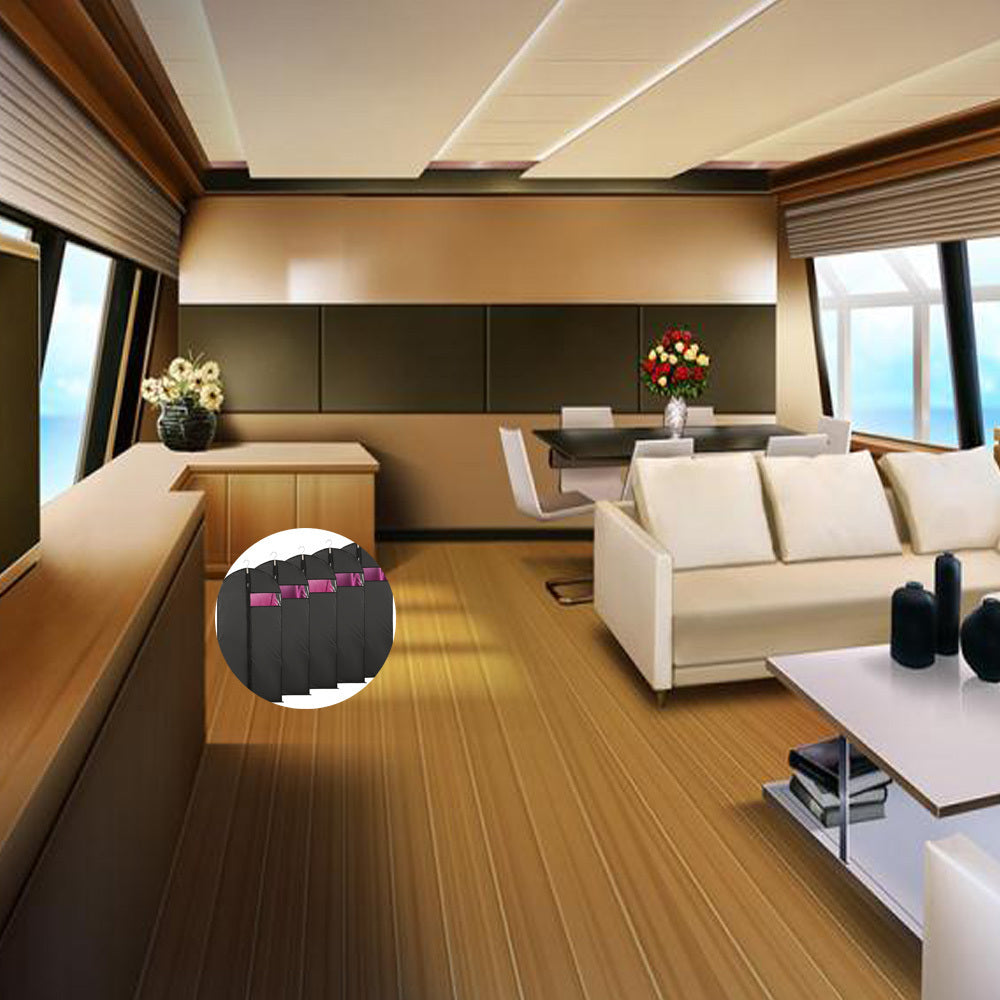 5 ta bardoshli kiyim saqlash sumkasi to'plami, kiyimlarni tartibga solish uchun ko'rish oynasi bilan