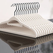 10 ta Ultra Velvet Non-Slip Hangers to'plami, aylanadigan tutqichlar bilan shkafni tartibga solish uchun