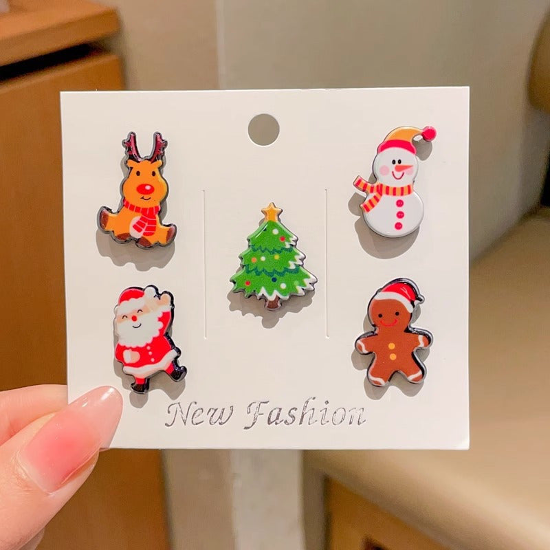 Pins de esmalte de dibujos animados variados con formas irregulares, insignias de aleación multicolores para uso casual