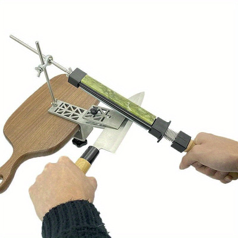 Fixed Angle Manual Knife Sharpener with Adjustable 10-50° Angle for Kitchen and Restaurant Use
