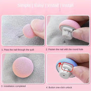 Juego de 8 clips de seguridad antideslizantes rosas para mantas, sábanas, colchones y edredones