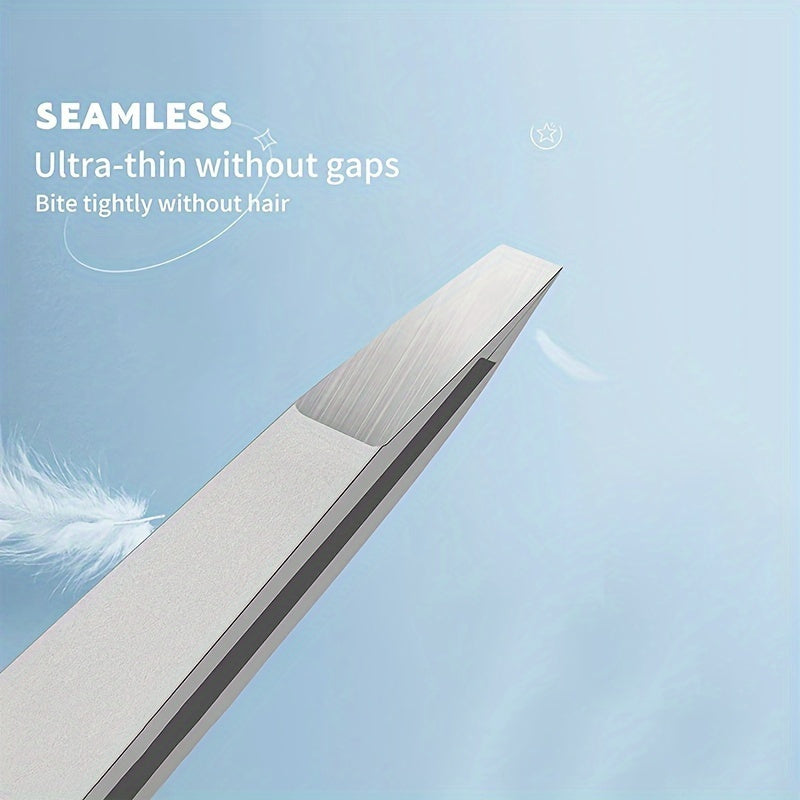 Профессиональные пинцеты из нержавеющей стали с наклонными концами для удаления волос на лице