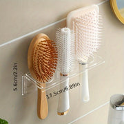 Acrylic Bathroom Storage Organizer Wall Mount Clear Plastic Holder for Combs and Toiletries