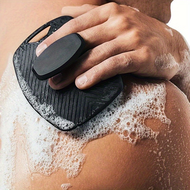 Gentleman's Silicone Exfoliator with Ergonomic Handle for Gentle Skin Care