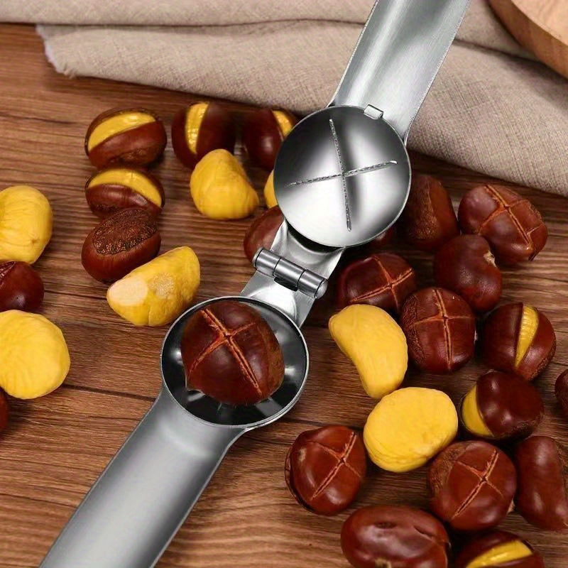 Stainless Steel Chestnut Opener for Cracking Hard Shells and Removing Pits