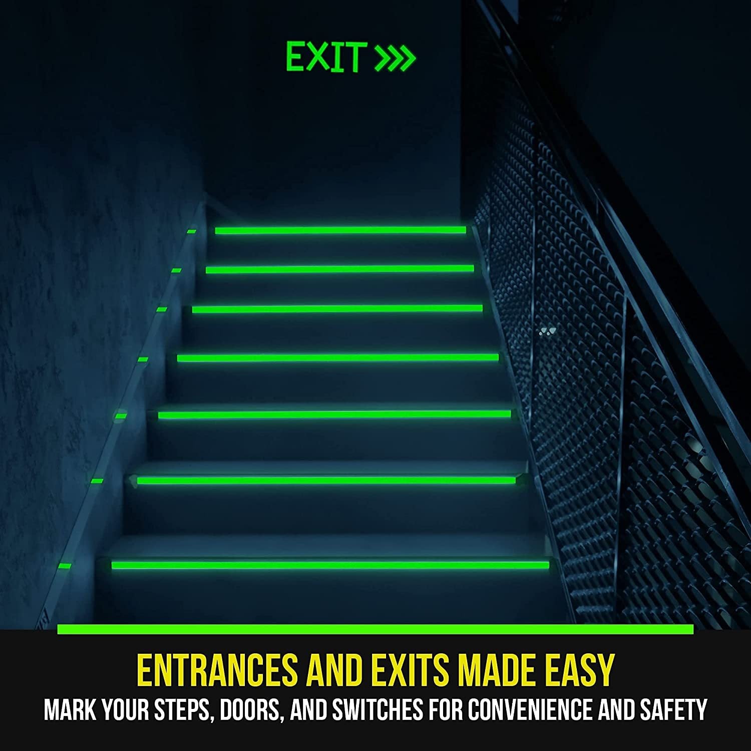 Long-Lasting Fluorescent Tape Roll for Outdoor Sports Night Decorations Home Marking