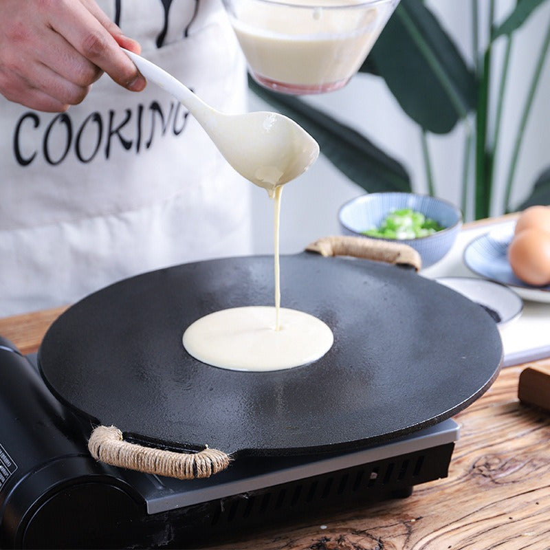 Cast Iron Griddle Skillet Non-Stick Scratch-Resistant for Gas and Ceramic Stoves