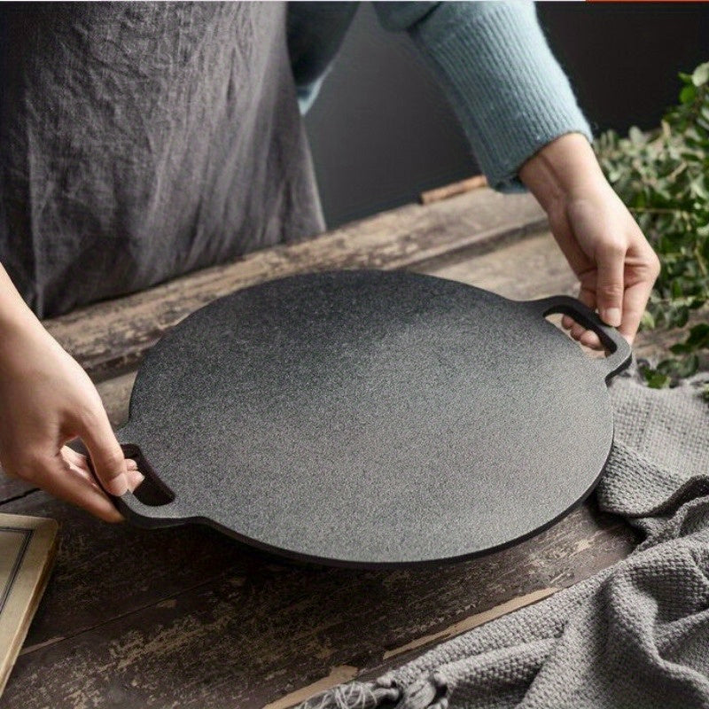 Cast Iron Griddle Skillet Non-Stick Scratch-Resistant for Gas and Ceramic Stoves
