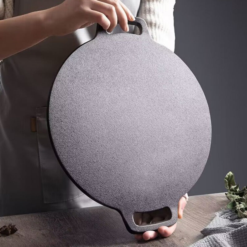 Cast Iron Griddle Skillet Non-Stick Scratch-Resistant for Gas and Ceramic Stoves