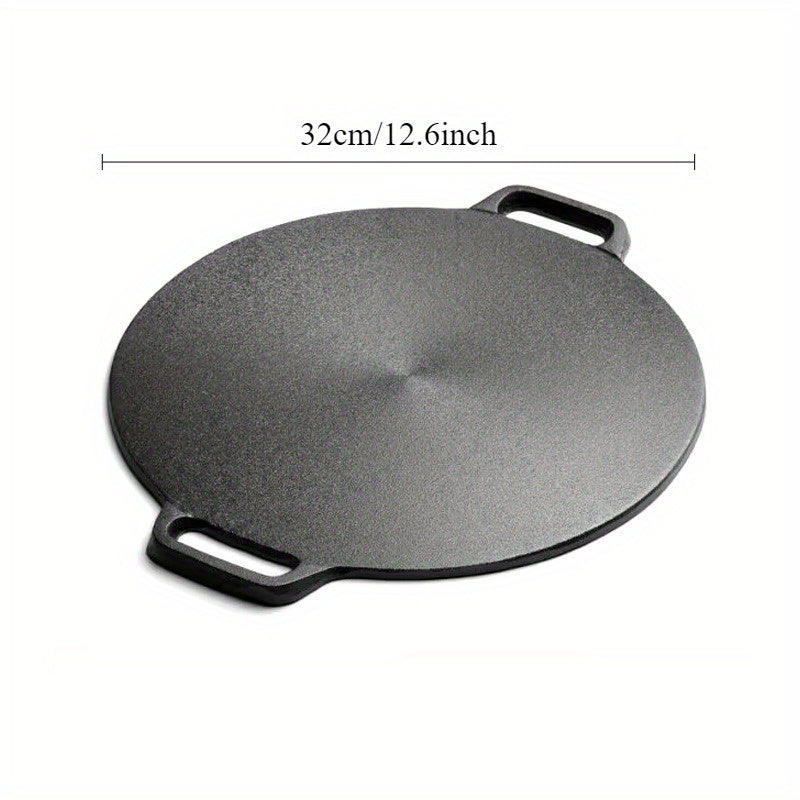 Cast Iron Griddle Skillet Non-Stick Scratch-Resistant for Gas and Ceramic Stoves