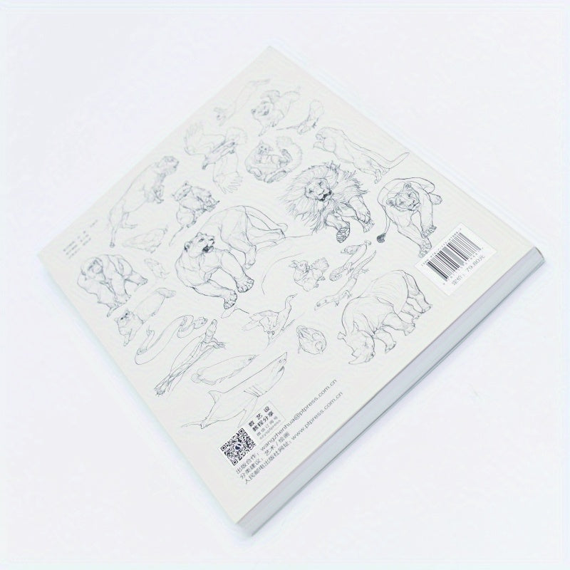 Animal Sketching Atlas with 1000 Postures Chinese Art Book Paperback