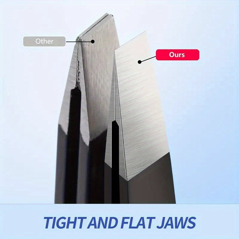 Unisex Stainless Steel Tweezers Set for Eyebrow Facial Hair Removal