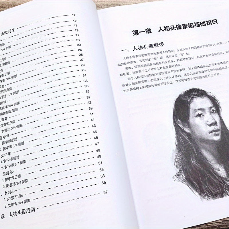 Basic Techniques for Drawing Head Portraits Art Book Chinese Version