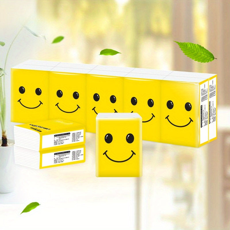 120 Pack 3-Ply Recycled Wood Pulp Tissues Soft Durable Portable Travel Home