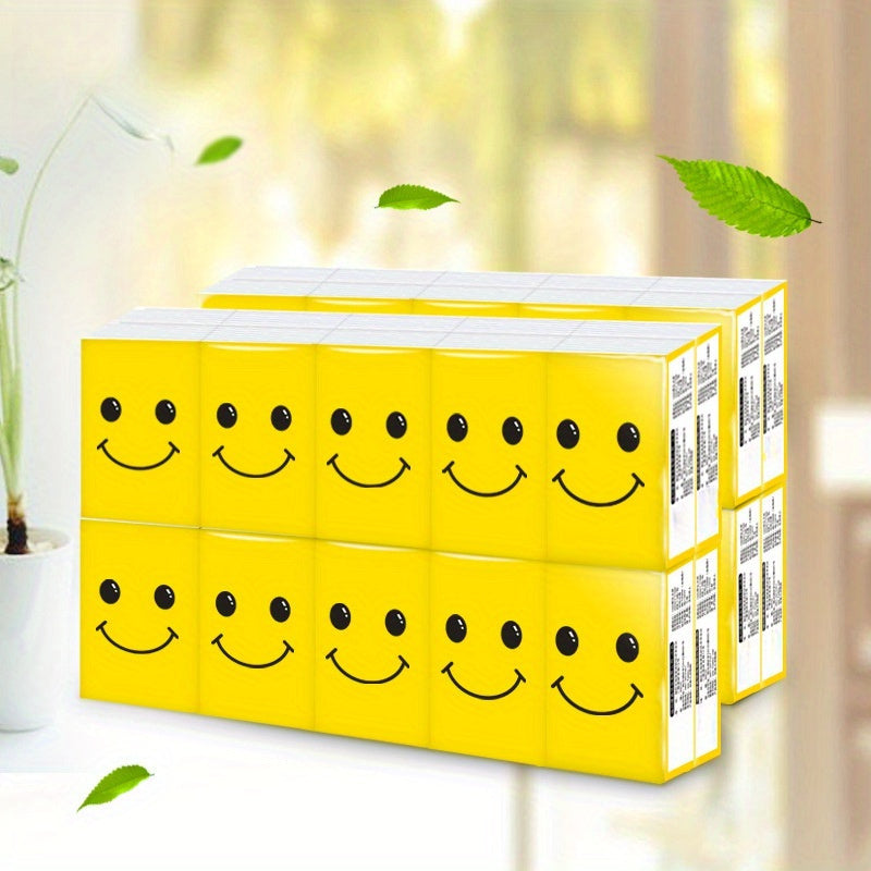 120 Pack 3-Ply Recycled Wood Pulp Tissues Soft Durable Portable Travel Home