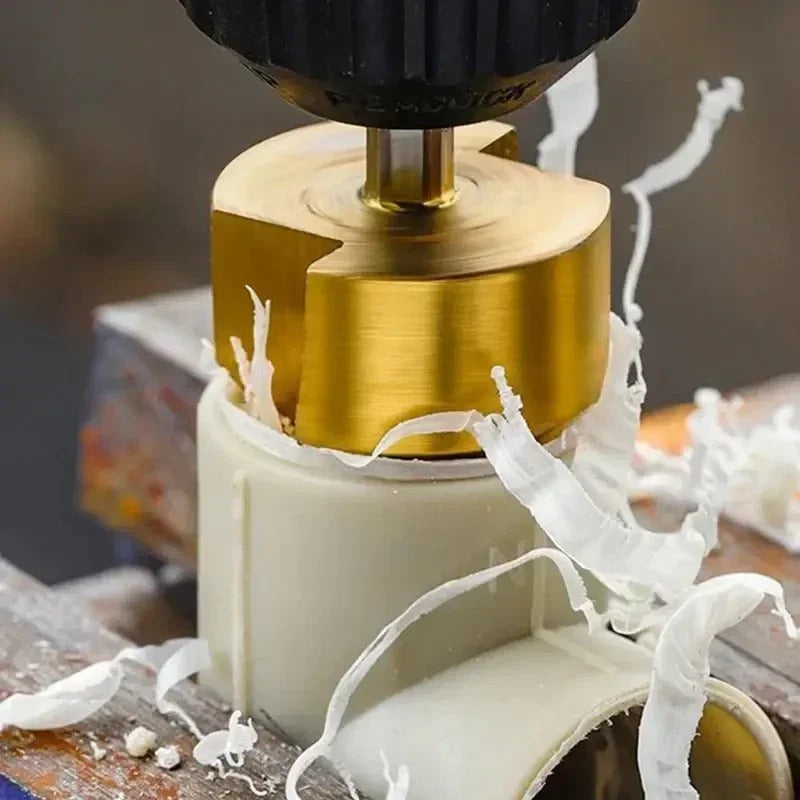 Set of 3 High-Speed Steel Step Drill Bits 20/25/32mm Hex Shank for Reaming Water Pipes