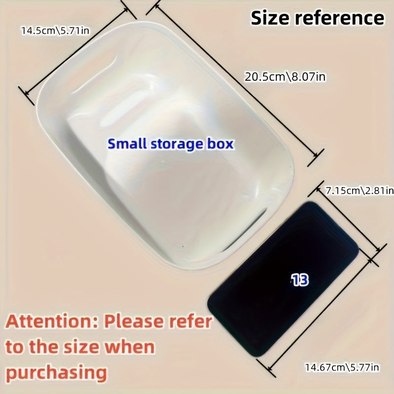 10-Pack Plastic Storage Bins for Cosmetics Snacks Kitchen Bathroom Office