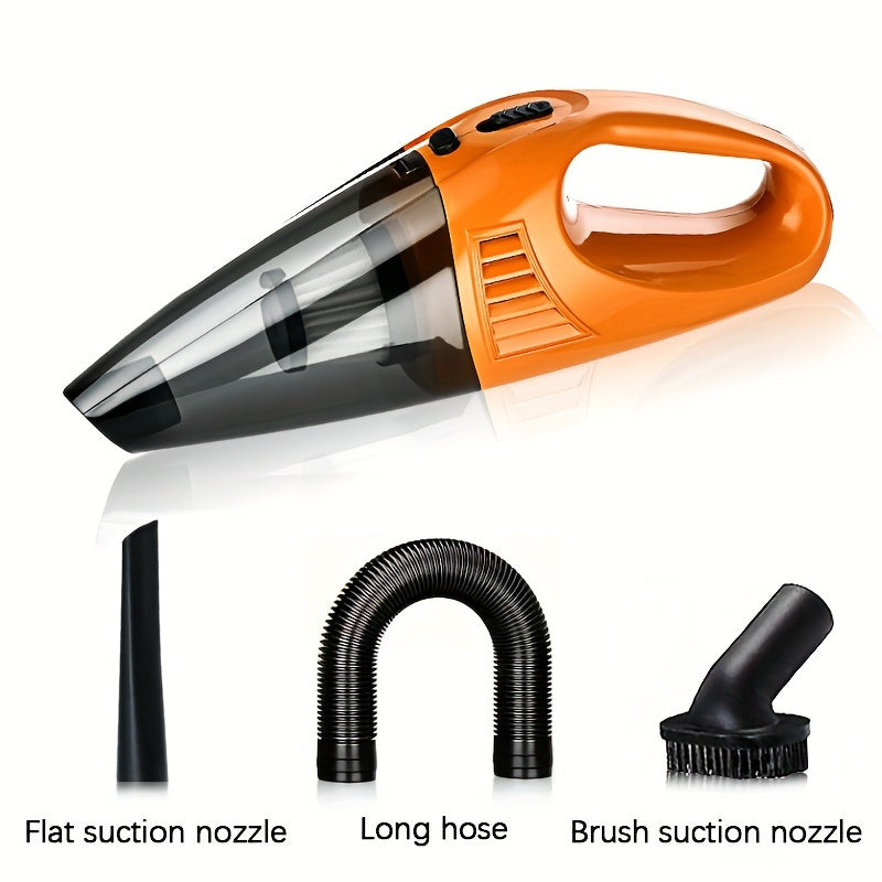 Handheld Car Vacuum Cleaner with Strong Suction Low Noise Portable Wet Dry 0.4L Dust Cup