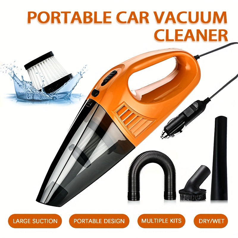 Kuchli so'rish, past shovqin va portativ dizaynga ega qo'l bilan ishlatiladigan avtomobil vakuum tozalagichi, avtomobillar, RVlar va uylar uchun ideal. Xususiyatlariga mato filtri, bitta bosish bilan chang tozalash, 0.4L chang idishi va 5m sim kiradi.