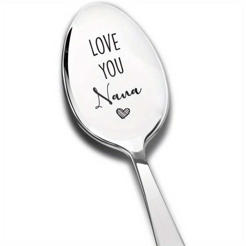Stainless Steel Love You Nana Spoon Gift for Nana on Birthdays Mother's Day Christmas
