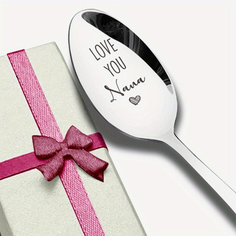 Stainless Steel Love You Nana Spoon Gift for Nana on Birthdays Mother's Day Christmas