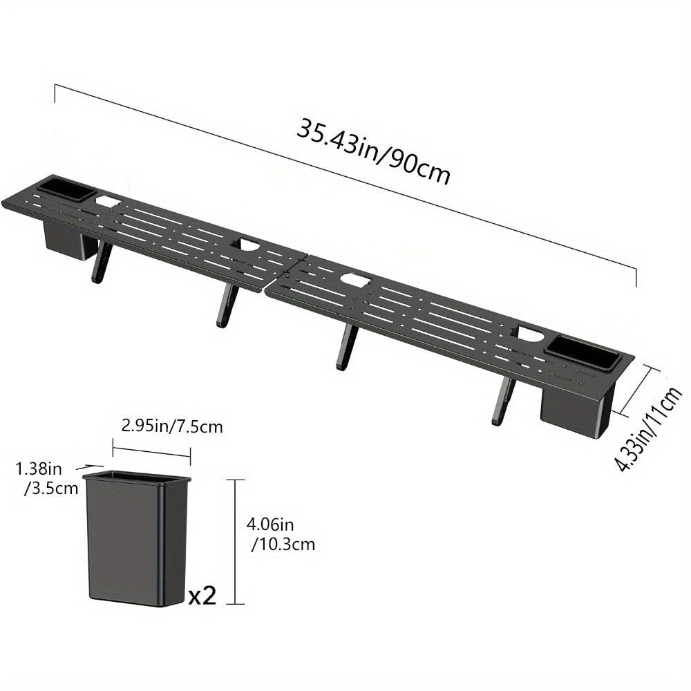 Entertainment Furniture for Living Room with Steel TV Stand, Adjustable Shelf, Storage Boxes