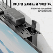 Entertainment Furniture for Living Room with Steel TV Stand, Adjustable Shelf, Storage Boxes