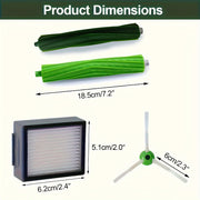 Robot tozalash uchun aksessuarlar to'plami, 15 ta qism, cho'tkalar va filtrlardan iborat, I7 I8 J7 seriyalari uchun