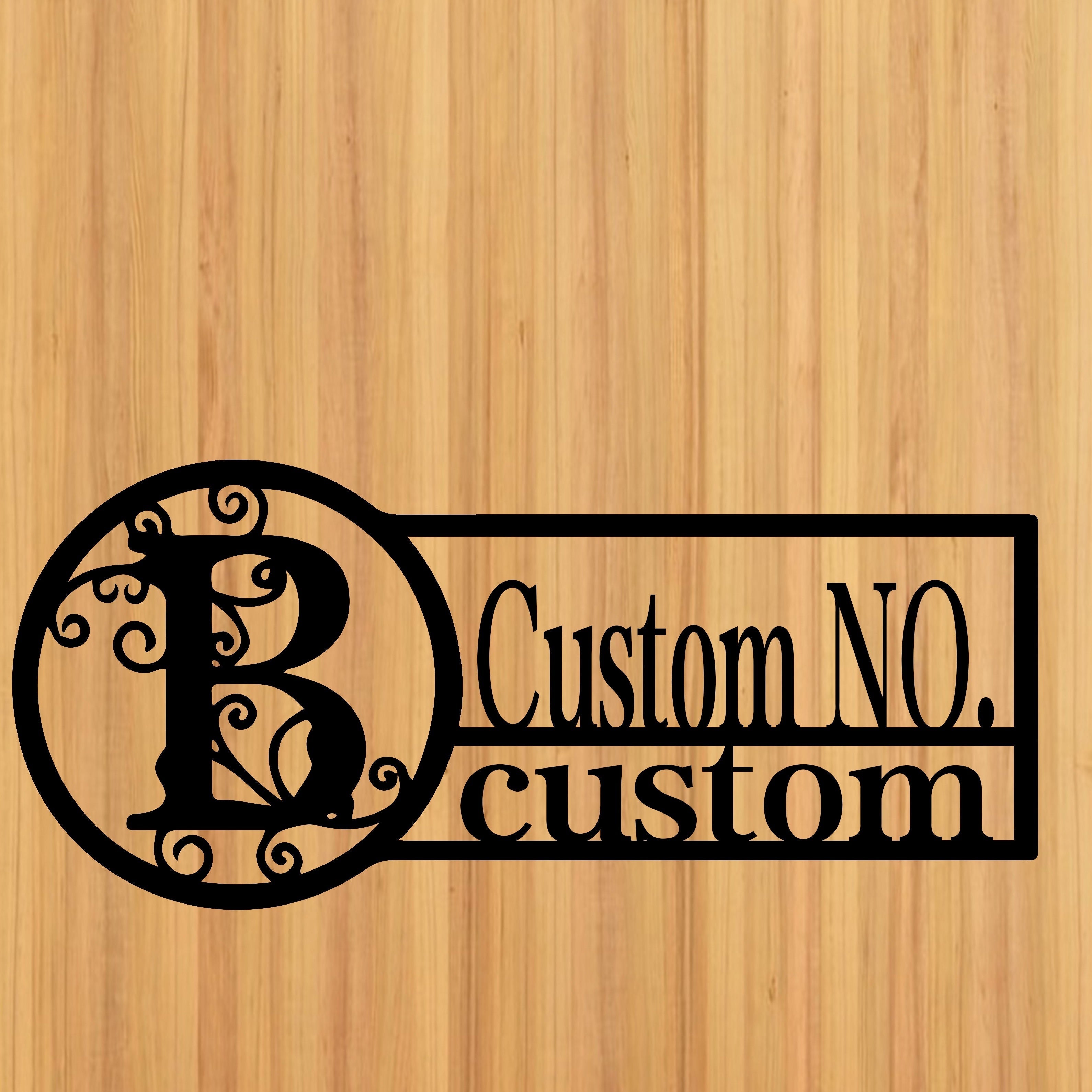 Oq metall misdan yasalgan eshik belgisi, oilaviy nom bilan, ichki va tashqi foydalanish uchun