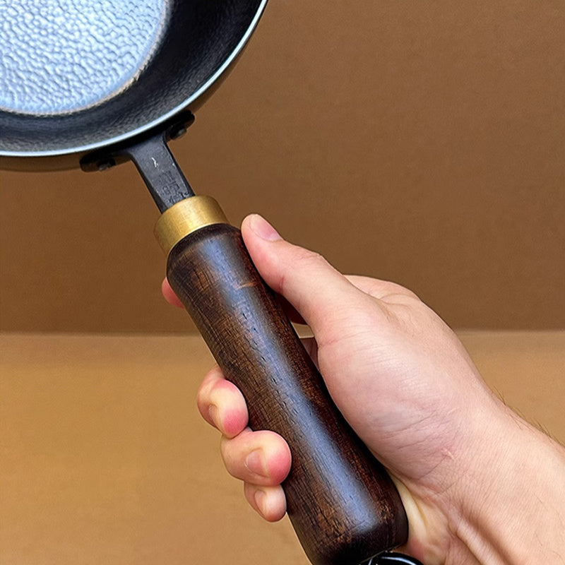 Cast Iron Wok 1 Piece Non-Stick Chinese Chef Pan for Induction Gas Stove