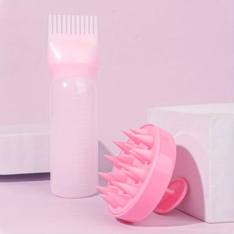 Hair Care Kit with Scalp Massager Shampoo Brush and Root Comb Applicator for All Hair Types