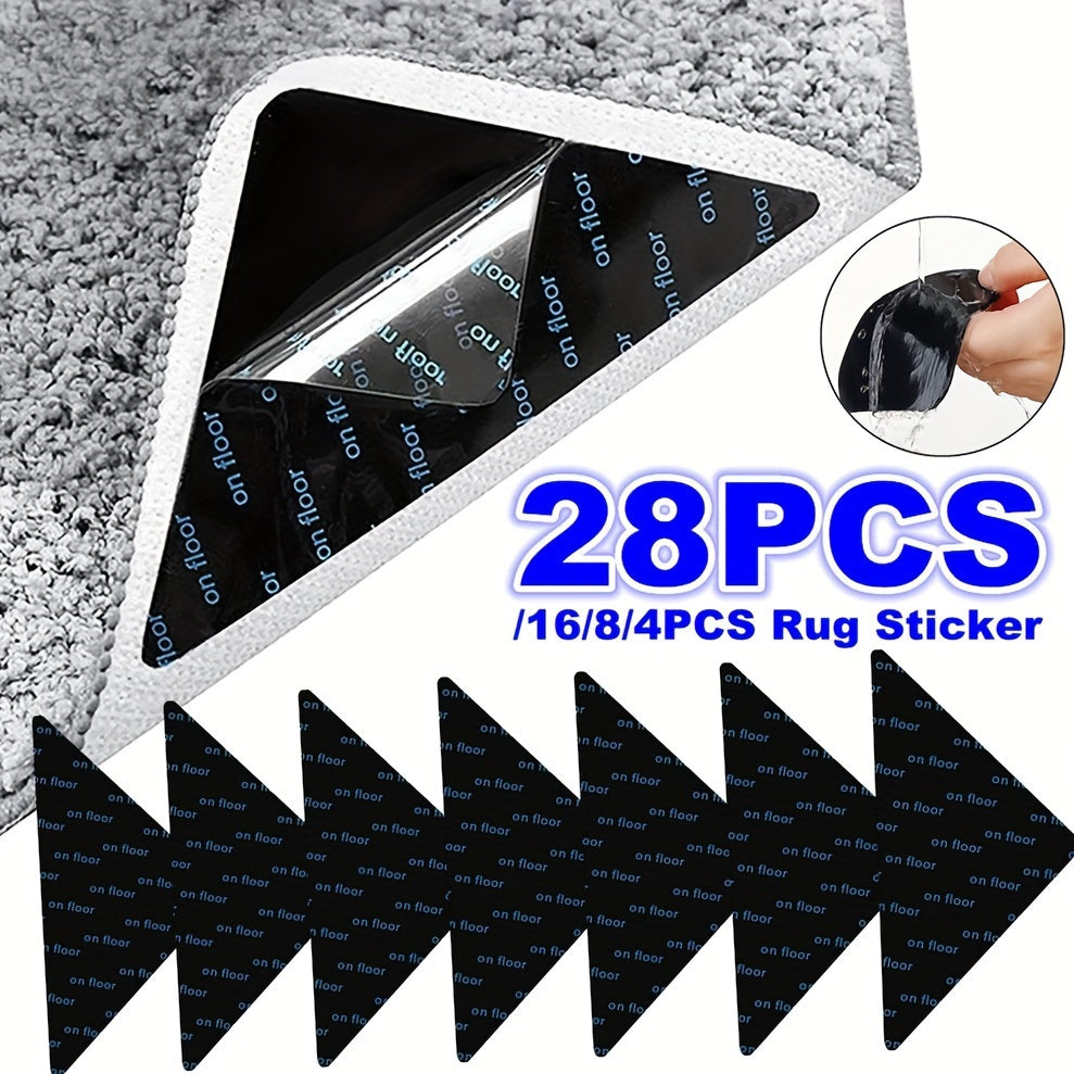 Triangle Carpet Grippers Non-Slip Reusable Edging Holders for Hardwood Tile Floors