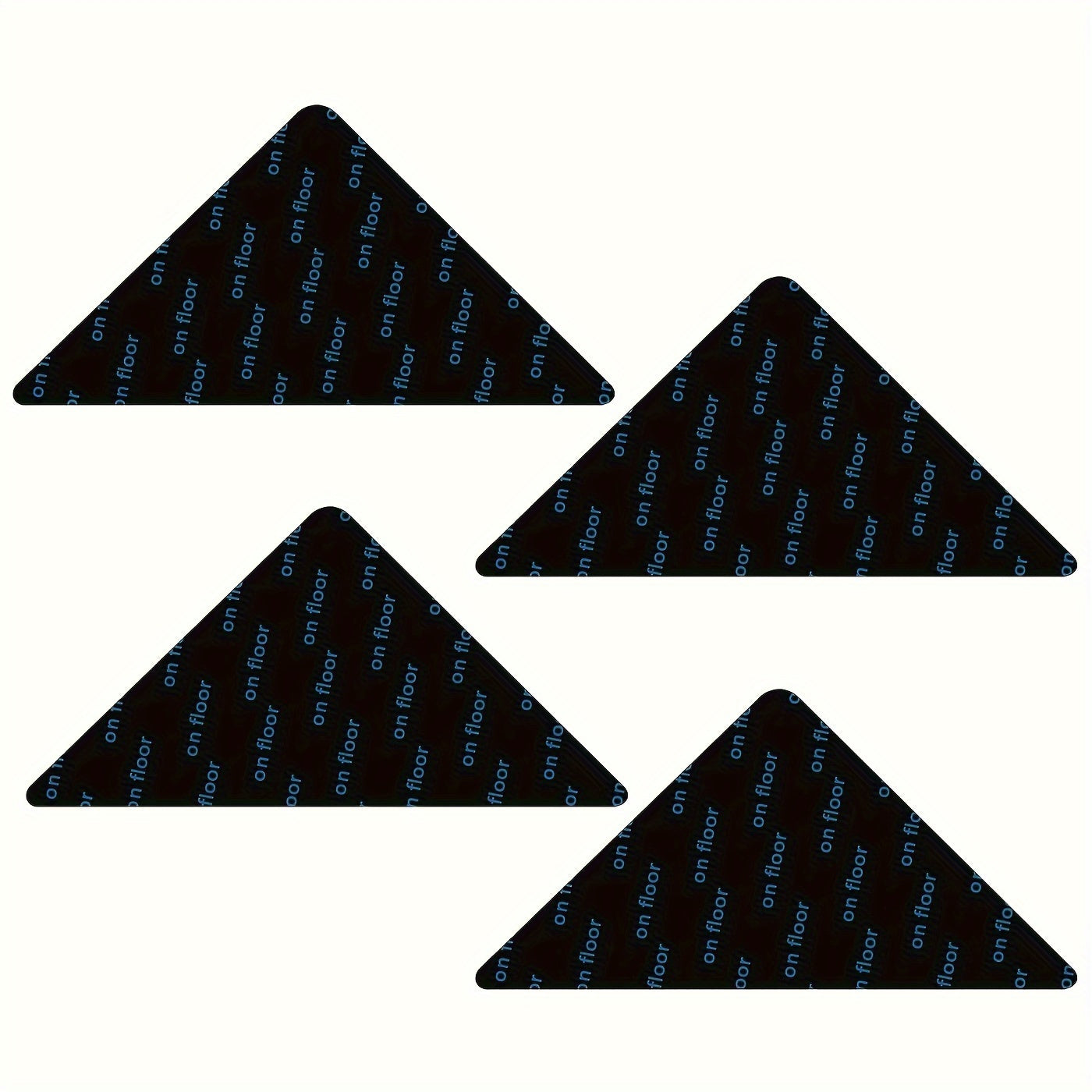 Qayta ishlatiladigan 8-dona silikon gilam non-slip lenta matlari - ofis, yotoqxona va bog' uchun ikki tomonlama gilam ushlagichlar - yog'och, plitka, beton, marmar va shisha pollarga mo'ljallangan yuviladigan pol ankorlari