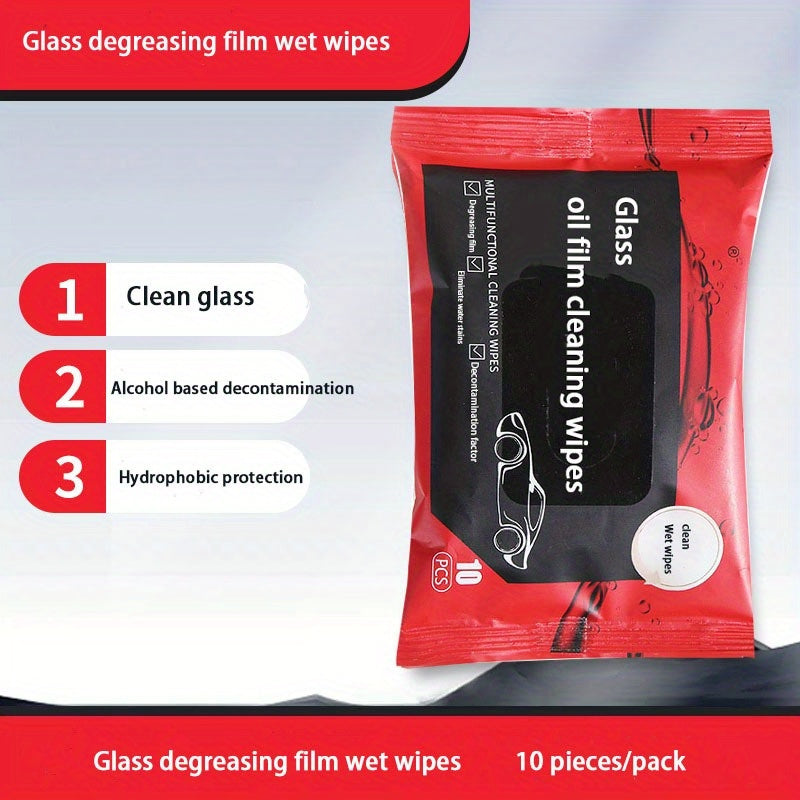 Car Windshield Cleaning Wipes 3 Pack Glass Degreasing and Cleaning Cloth