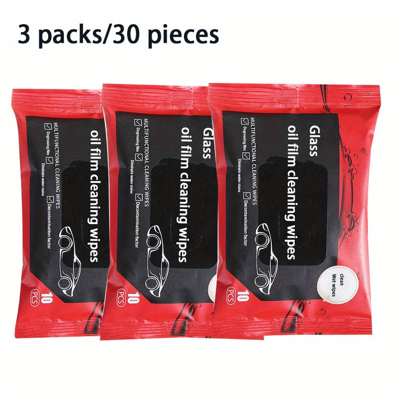 Car Windshield Cleaning Wipes 3 Pack Glass Degreasing and Cleaning Cloth