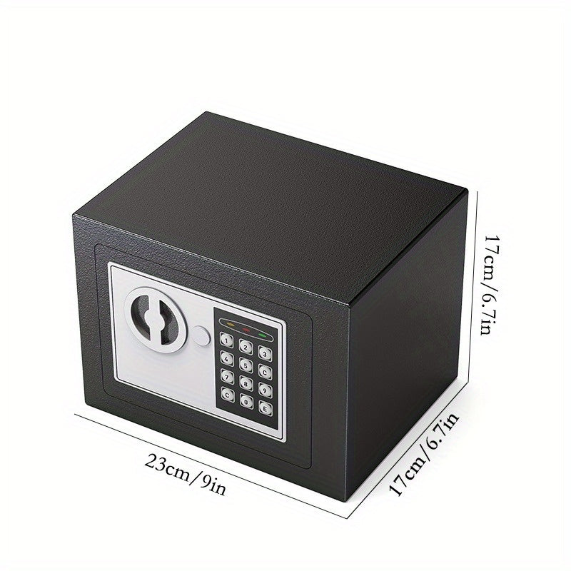 Compact Digital Safe with Keyboard Lock for Valuables Home Office Storage