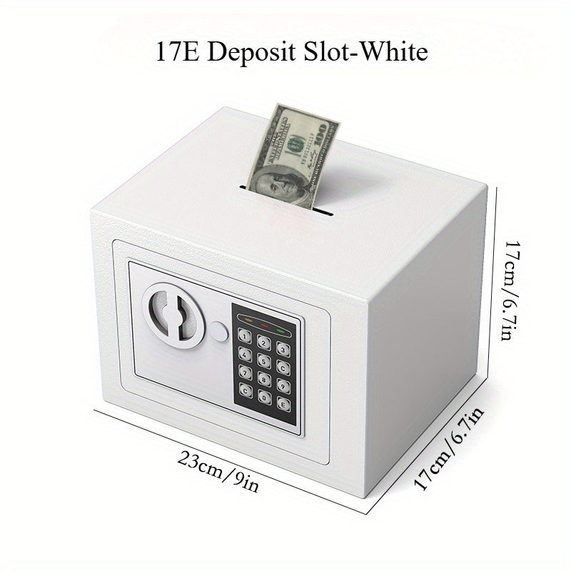 Compact Digital Safe with Keyboard Lock for Valuables Home Office Storage