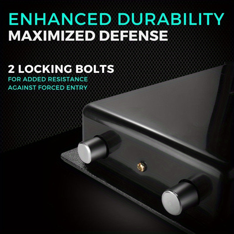 Compact Digital Safe with Keyboard Lock for Valuables Home Office Storage