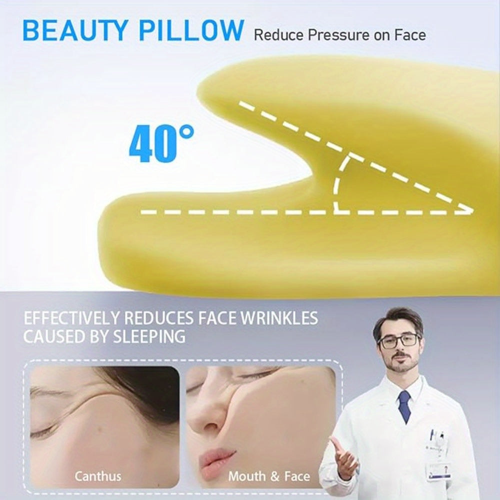 Memory Foam Cervical Pillow with Cooling Cover for Back Sleepers