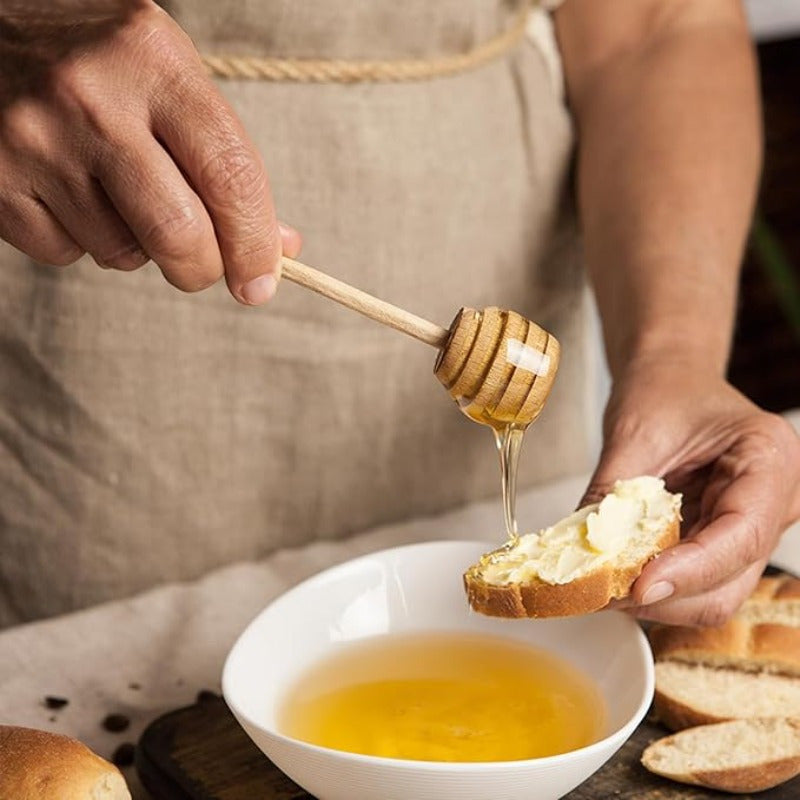 Wooden Honey Stirring Sticks Set of 1 or 4 for Kitchen, Home, Party, Wedding