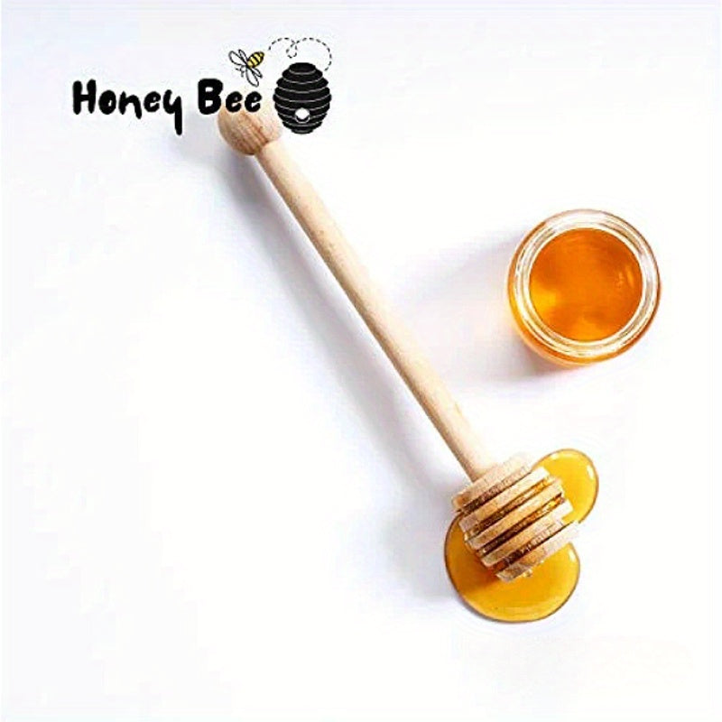 Wooden Honey Stirring Sticks Set of 1 or 4 for Kitchen, Home, Party, Wedding