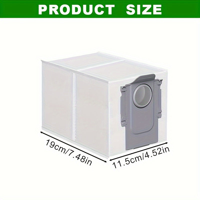 Mustahkam Polyester Changyutgich Sumkalari - 10-ta Yuqori Samarali Chang Sumkalari Roborock Q Revo, S8 Maxv Ultra bilan mos keladi. Plastik Pol Ulanishi Aksessuarini o'z ichiga oladi.