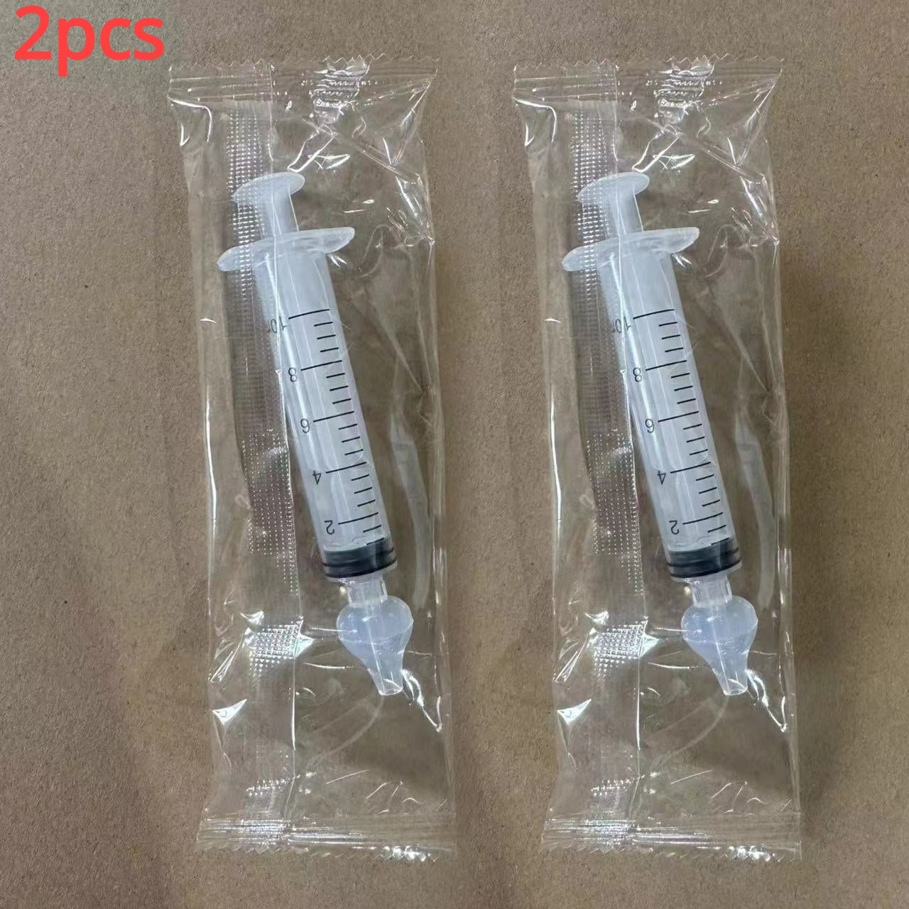 Set of 2 Kids Nasal Washers Silicone 10ml Irrigator for Children