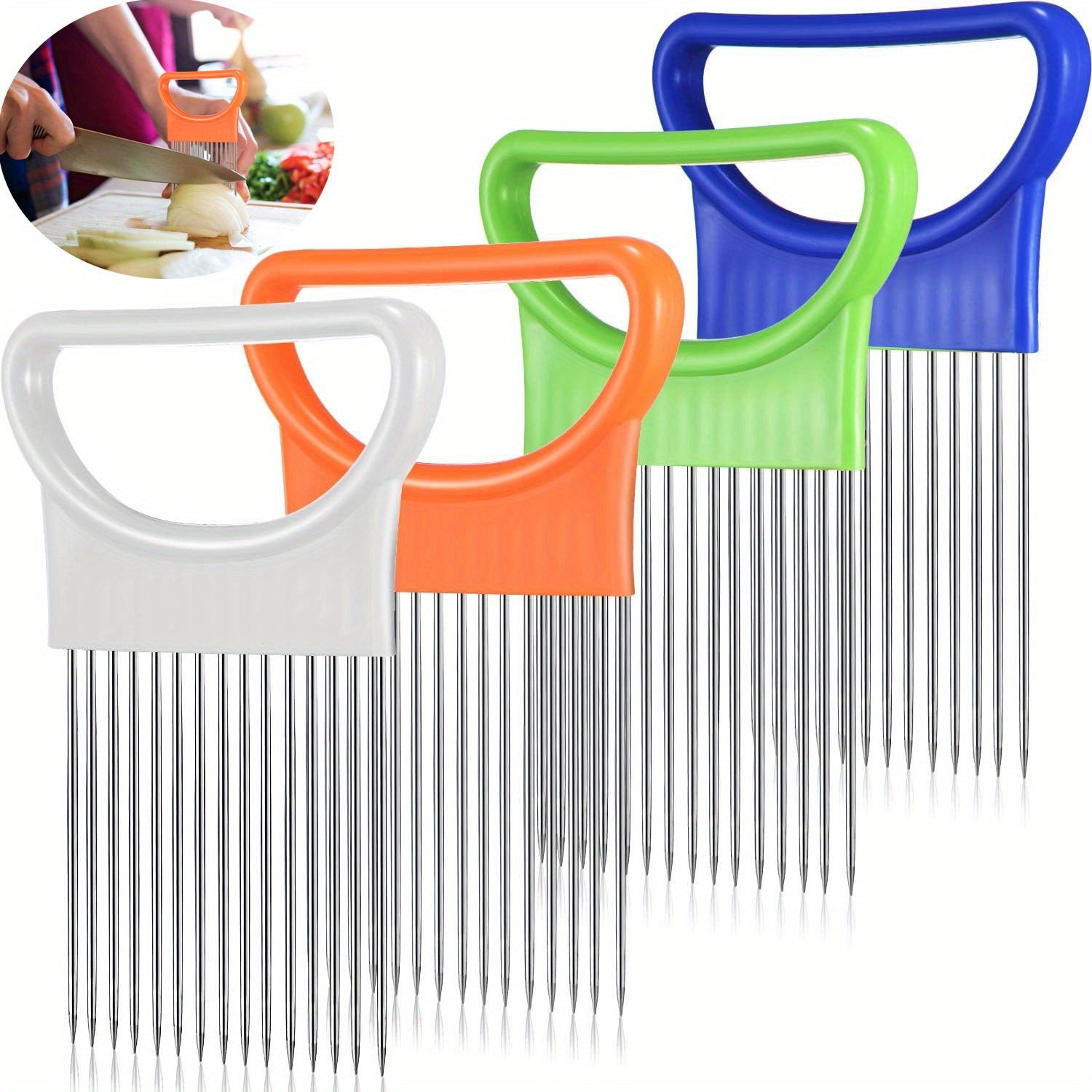 Stainless Steel Onion Cutter Meat Tenderizer Fork Shredder Kitchen Tool