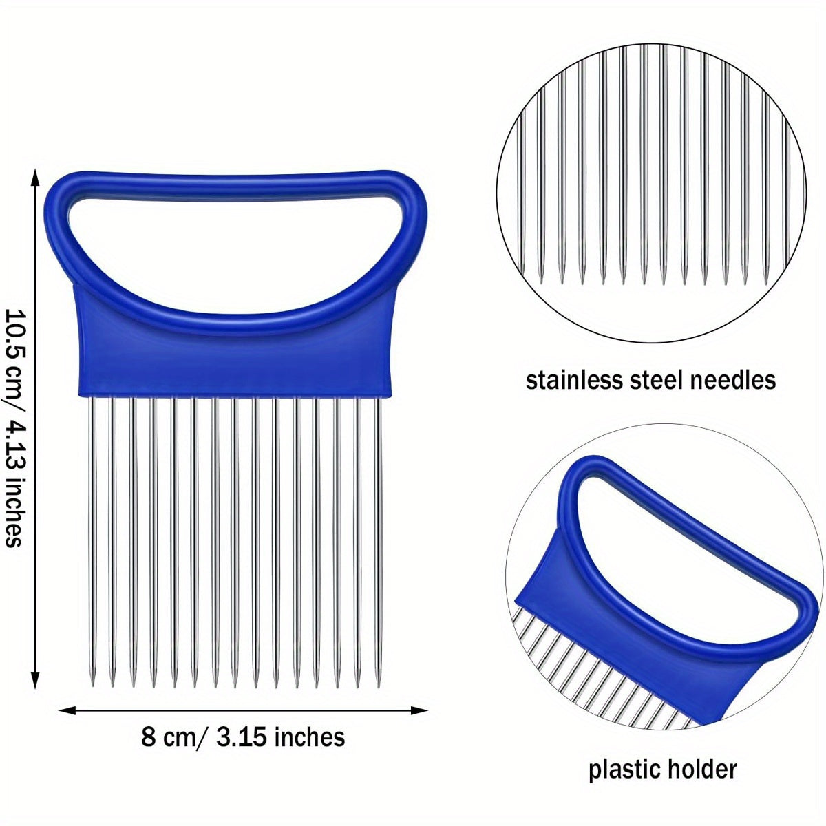 Stainless Steel Onion Cutter Meat Tenderizer Fork Shredder Kitchen Tool