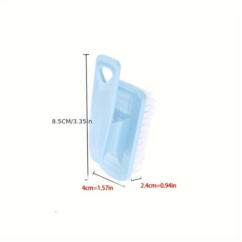 Многофункциональная пластиковая щетка для чистки с ручкой - Идеально подходит для чистки овощей, фруктов, кухни, ванной, гостиной, автомобиля и одежды - Не требует электричества