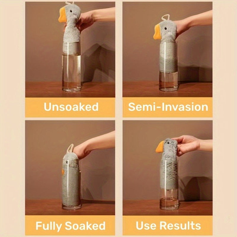 Cartoon Duck-Shaped Cleaning Cloth Super Absorbent Quick-Dry Polyester Towel